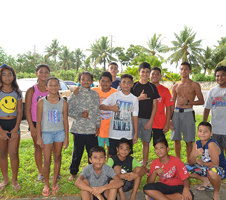 Some of the Youth Fishing Derby Participants